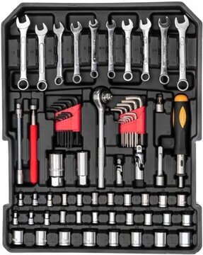 TOOL CASE TOOL SET WRENCHES 1750 ELEMENTS SUPER SET + Riwall käyttöohje hinta ja tiedot | Käsityökalut | hobbyhall.fi