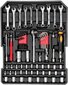 TOOL CASE TOOL SET WRENCHES 1750 ELEMENTS SUPER SET + Riwall käyttöohje hinta ja tiedot | Käsityökalut | hobbyhall.fi