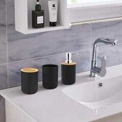 Maibang kylpyhuonetarvikesarja 6 kpl, musta hinta ja tiedot | Kylpyhuoneen sisustus | hobbyhall.fi