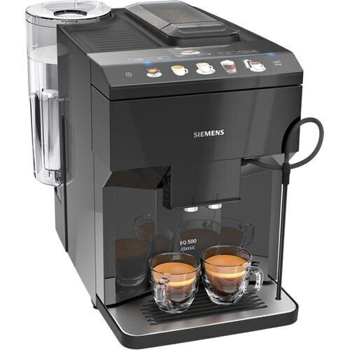 Espressokone Siemens EQ.500 classic TP501D09, musta hinta ja tiedot | Kahvinkeittimet ja kahvikoneet | hobbyhall.fi
