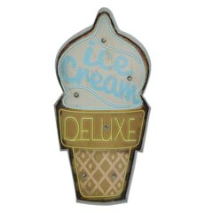 RETRO Metal Sign LED Ice Cream Forever Light hinta ja tiedot | Sisustustuotteet | hobbyhall.fi