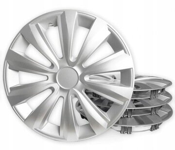 4× Jestic hubcap 15" hopea hinta ja tiedot | Pölykapselit | hobbyhall.fi