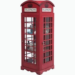 Vitriinikaappi London Telephone hinta ja tiedot | Kaapit | hobbyhall.fi