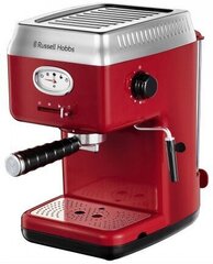 RUSSELL HOBBS RETRO ESPRESSOKEITIN, punainen hinta ja tiedot | Kahvinkeittimet ja kahvikoneet | hobbyhall.fi