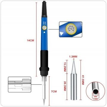 Kuumennettu juotin (vastus) DexXer 60 W hinta ja tiedot | Hitsauslaitteet | hobbyhall.fi