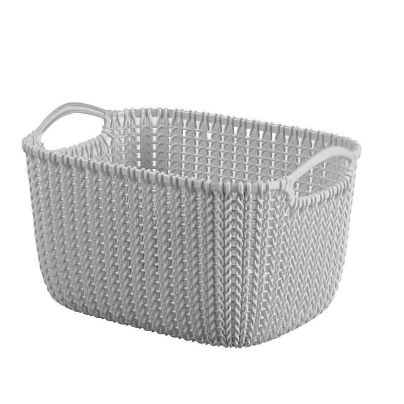 Korineule S suorakulmio 8L 30x22x17cm vaaleanharmaa hinta ja tiedot | Säilytyslaatikot ja -korit | hobbyhall.fi