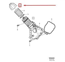 VOLVO C30 Öljynsuodattimen kotelon kansi Aito 30788489 hinta ja tiedot | Lisätarvikkeet autoiluun | hobbyhall.fi