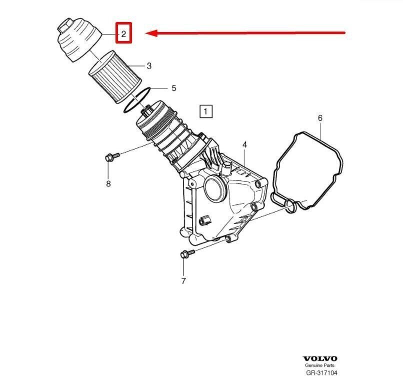 VOLVO C30 Öljynsuodattimen kotelon kansi Aito 30788489 hinta ja tiedot | Lisätarvikkeet autoiluun | hobbyhall.fi