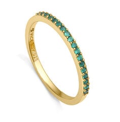 Viceroy Elegant gold-plated ring with green zircons Trend 9118A014 hinta ja tiedot | Sormukset | hobbyhall.fi