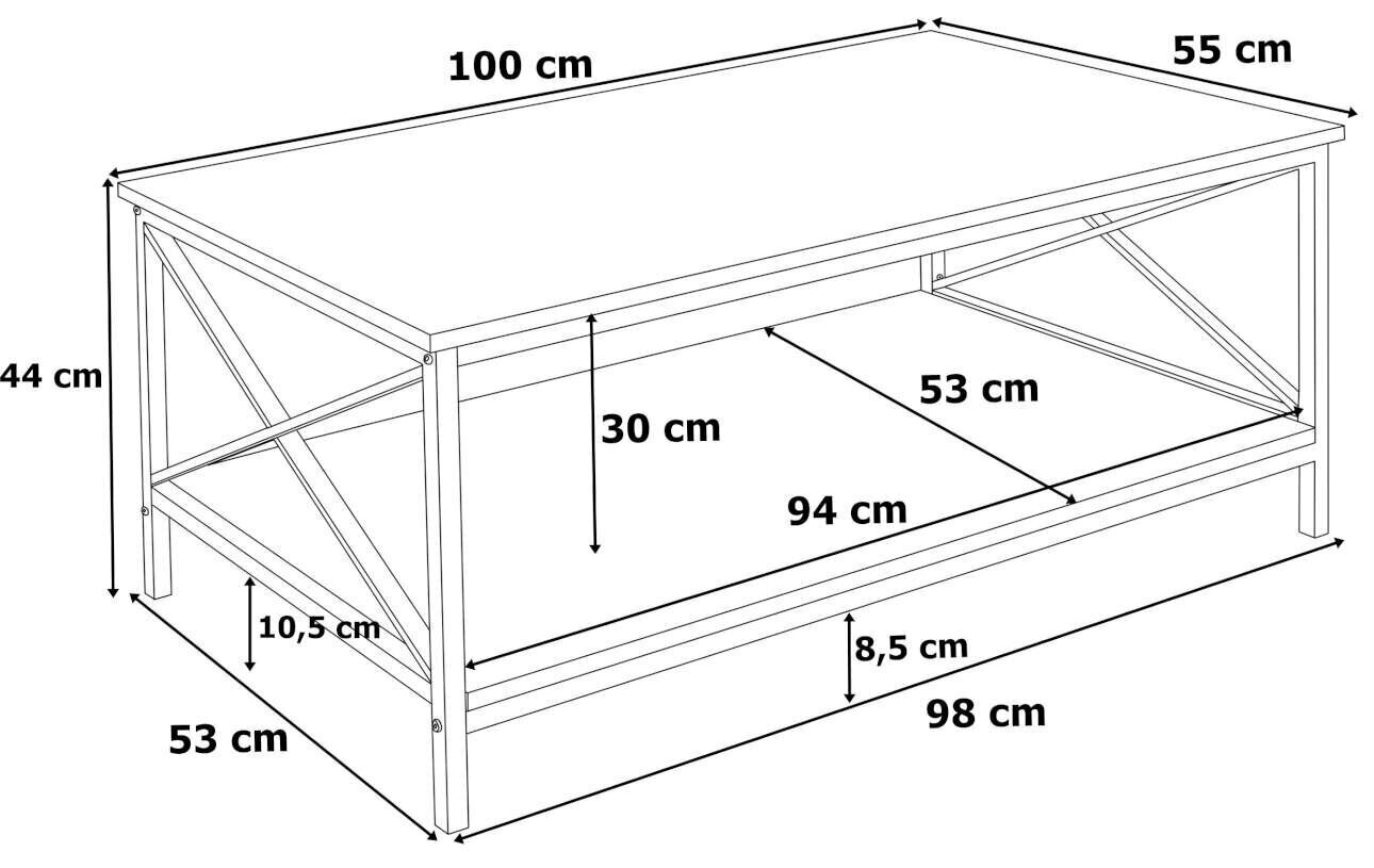 Sohvapöytä Herning hinta ja tiedot | Sohvapöydät | hobbyhall.fi