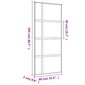 Liukuovi kultainen 90x205cm lasi ja alumiini 155191 hinta ja tiedot | Sisäovet | hobbyhall.fi