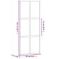 Liukuovi valkoinen 90x205cm karkaistu lasi/alumiini 155217 hinta ja tiedot | Sisäovet | hobbyhall.fi