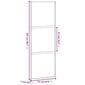 Liukuovi valkoinen 76x205cm karkaistu lasi/alumiini 155204 hinta ja tiedot | Sisäovet | hobbyhall.fi