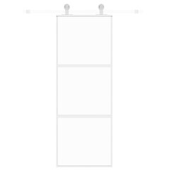 Liukuovi valkoinen 76x205cm karkaistu lasi/alumiini 155204 hinta ja tiedot | Sisäovet | hobbyhall.fi