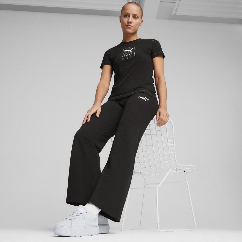 Puma Urheiluhousut Ess+ Straight Leggings Black 680405 01 hinta ja tiedot | Naisten urheiluvaatteet | hobbyhall.fi