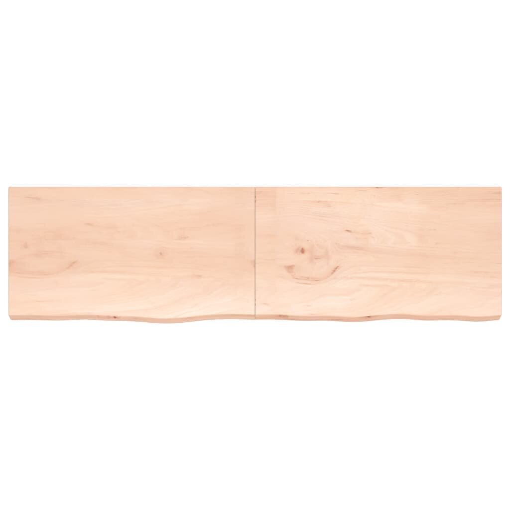 Pöytälevy vidaXL, 220x60x(2-4) cm, ruskea hinta ja tiedot | Pöytälevyt | hobbyhall.fi