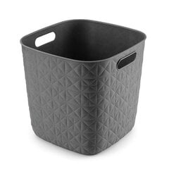 Kori Softex neliö 15L 27,9x27,9x26,9cm tummanharmaa hinta ja tiedot | Säilytyslaatikot ja -korit | hobbyhall.fi