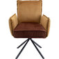 Tuoli with Armrest Chelsea Brown hinta ja tiedot | Nojatuolit | hobbyhall.fi