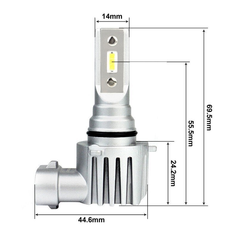 LED H10 9V-30V CANBUS CSP polttimoiden sarja Uusi 4000lm hinta ja tiedot | Polttimot | hobbyhall.fi