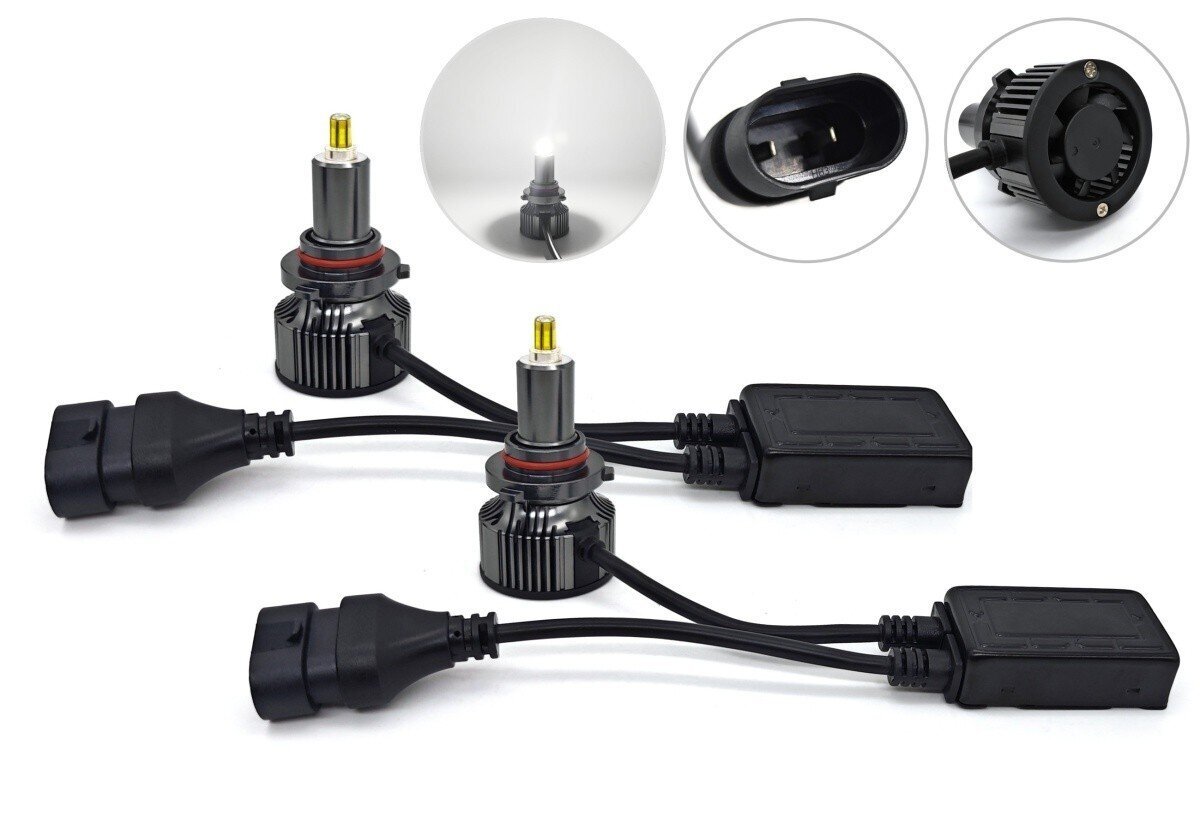 LED-lamput HB3 9V-50V CANBUS 2kpl 20000lm hinta ja tiedot | Polttimot | hobbyhall.fi