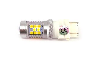 P27/7W LED 3157 12-24V 2000lm CANBUS valkoinen ja oranssi lamppu hinta ja tiedot | Polttimot | hobbyhall.fi