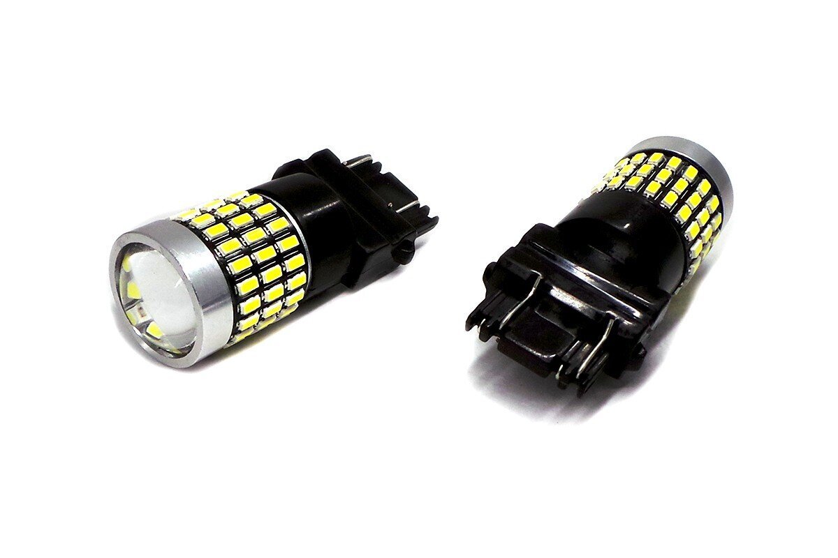 P27/7W LED 3157 12-24V CANBUS 2100lm valkoinen polttimo linssillä varustettuna hinta ja tiedot | Polttimot | hobbyhall.fi