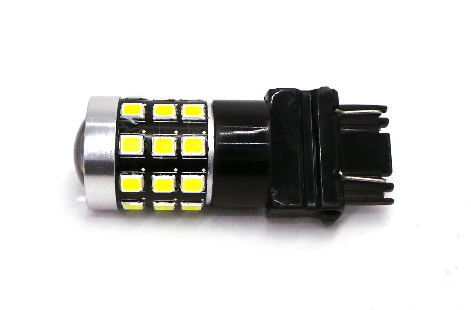 P27/7W LED-lamppu 3157 12-24V CANBUS 1400lm valkoinen linssillä varustettuna hinta ja tiedot | Polttimot | hobbyhall.fi