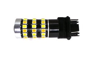 P27/7W LED-lamppu 3157 12V CANBUS valkoinen ja oranssi, kaksivärinen 980lm hinta ja tiedot | Polttimot | hobbyhall.fi