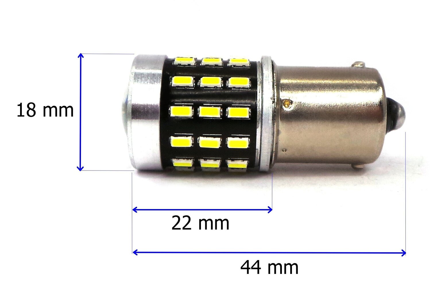 P21W LED BA15S 12-24V CANBUS 1500lm valkoinen polttimo linssillä hinta ja tiedot | Polttimot | hobbyhall.fi