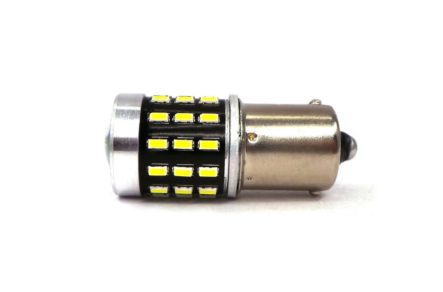 P21W LED BA15S 12-24V CANBUS 1500lm valkoinen polttimo linssillä hinta ja tiedot | Polttimot | hobbyhall.fi