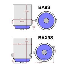 H6W LED BAX9S 12V 320lm CANBUS hinta ja tiedot | Polttimot | hobbyhall.fi