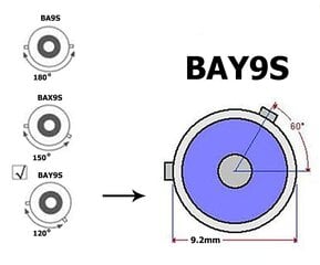 H6W LED BAX9S 12V CANBUS 350lm LED BAX9S 12V CANBUS 350lm hinta ja tiedot | Polttimot | hobbyhall.fi