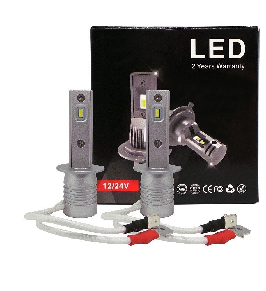 LED-lamppuja H1 9V-30V CANBUS CSP SET Uusi 4000lm hinta ja tiedot | Polttimot | hobbyhall.fi