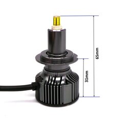 LED-lamput H7 9V-50V CANBUS 2kpl 20000lm hinta ja tiedot | Polttimot | hobbyhall.fi