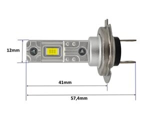 LED-lamppu H7 9V-30V CANBUS 4500lm 1kpl hinta ja tiedot | Polttimot | hobbyhall.fi