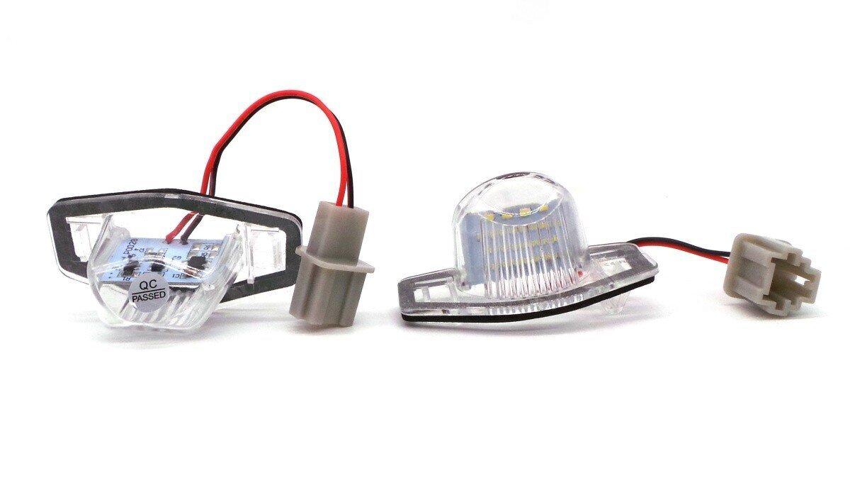 Honda CR-V, FR-V, HR-V, Insight, Jazz, Odyssey, Stream, Logo, Crosstour rekisterikilven valaisimet LED 2x650lm, sarja 2kpl hinta ja tiedot | Ajovalot | hobbyhall.fi