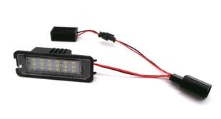 VW, Seat, Skoda, Porsche LED rekisterikilven valaisimet 2x650lm, sarja 2kpl hinta ja tiedot | Lisätarvikkeet autoiluun | hobbyhall.fi