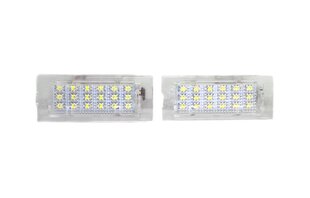 BMW E53, E83 LED rekisterikilven valaisimet 2x650lm, sarja 2 kpl hinta ja tiedot | Polttimot | hobbyhall.fi