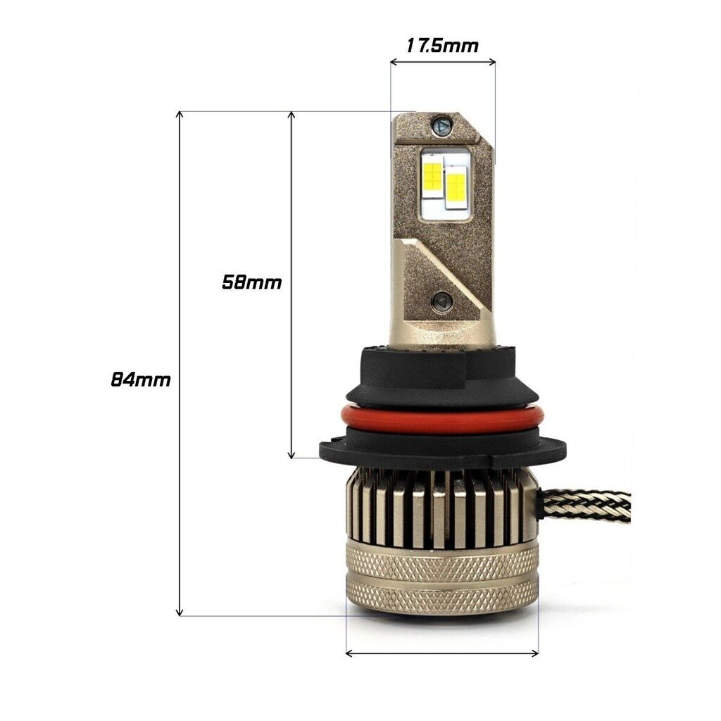 kopio HB5, 9007 9V-32V CANBUS CSP LED-lamppujen sarjasta hinta ja tiedot | Polttimot | hobbyhall.fi