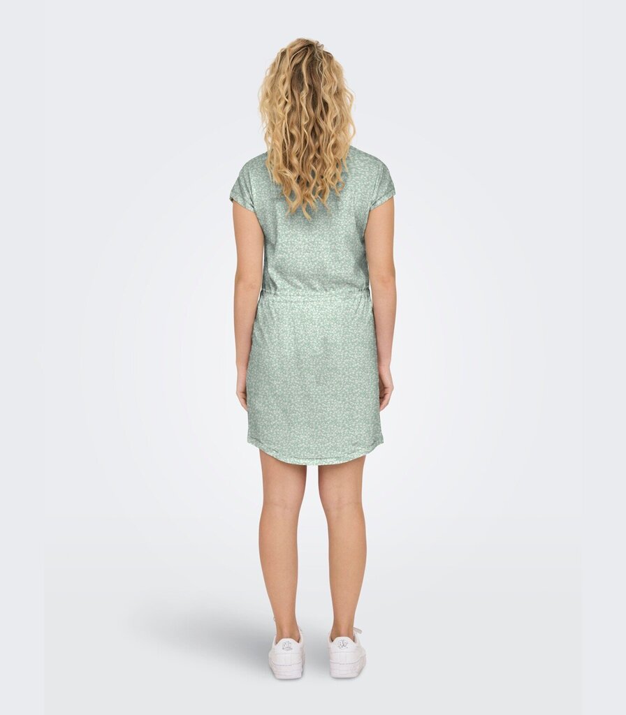 Only naisten mekko 15153021*06, vaaleanvihreä/valkoinen 5715512837680 hinta ja tiedot | Mekot | hobbyhall.fi