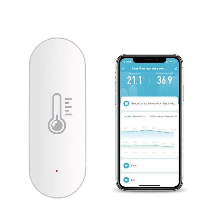 Lämpötila- ja kosteusanturi AAA Finger TUYA Zigbee hinta ja tiedot | Liiketunnistimet, anturit ja sensorit | hobbyhall.fi