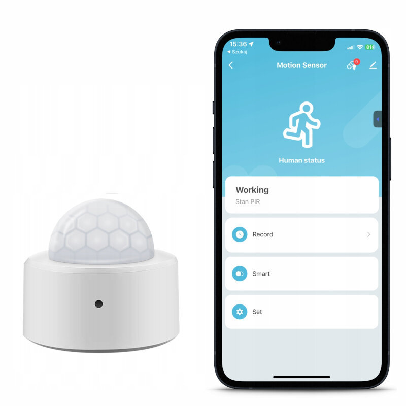 Mini PIR liiketunnistin Zigbee TUYA TUYA hinta ja tiedot | Liiketunnistimet, anturit ja sensorit | hobbyhall.fi