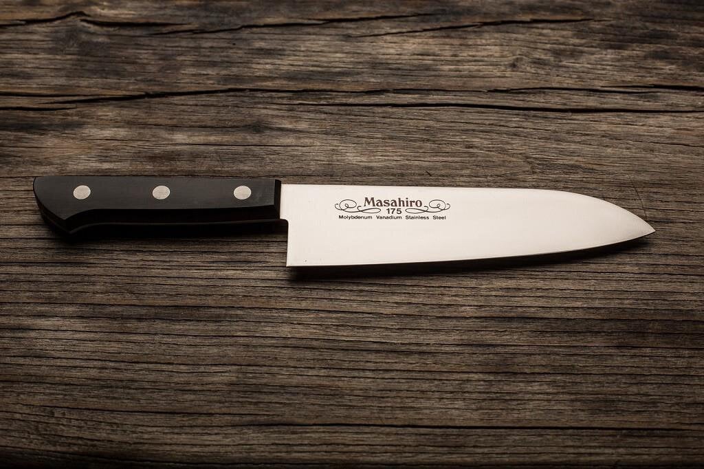 Masahiro BWH Santoku-veitsi 175mm [14023]. hinta ja tiedot | Veitset ja tarvikkeet | hobbyhall.fi