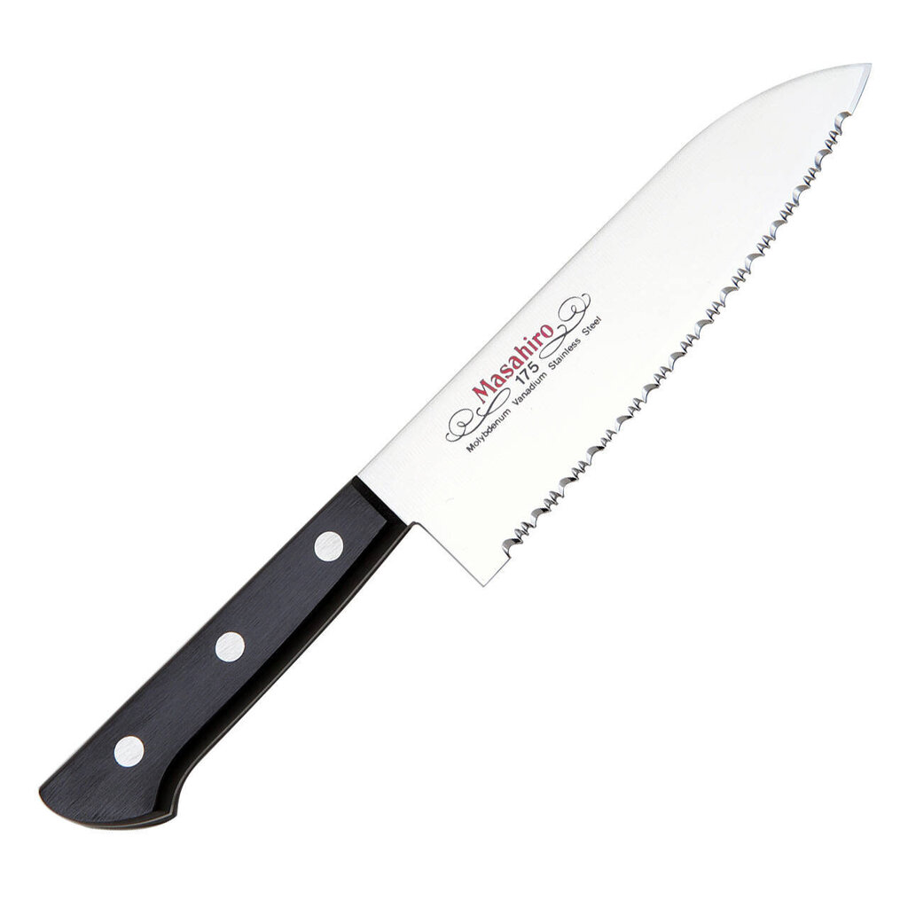 Masahiro BWH Santoku Wave Edge 165mm veitsi [14039]. hinta ja tiedot | Veitset ja tarvikkeet | hobbyhall.fi