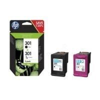 HP Inc. - Combo Pack Tusz 301bk + cl N9J72AE hinta ja tiedot | Mustekasetit | hobbyhall.fi