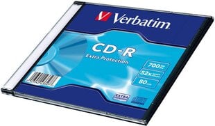 CD Verbatim Blank CD-R, 700 MB hinta ja tiedot | Vinyylilevyt, CD-levyt, DVD-l