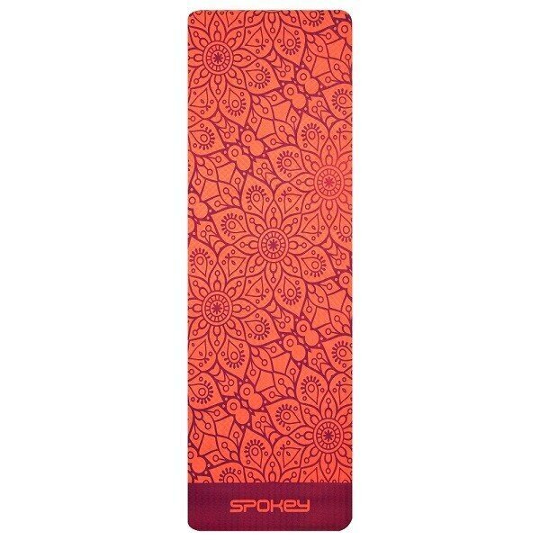 Joogamatto Spokey Mandala TPE 183x61 cm, punainen hinta ja tiedot | Joogamatot | hobbyhall.fi