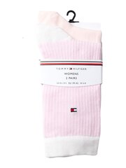 Sukat TOMMY HILFIGER Stripe Light Pink 2 Pck 701222642-003 hinta ja tiedot | Naisten sukat | hobbyhall.fi