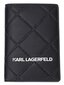 Passin kansi KARL LAGERFELD K/skuare Embossed Black 231W3208 hinta ja tiedot | Naisten lompakot | hobbyhall.fi