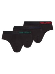 Alushousut KARL LAGERFELD Hip Logo Brief (Pack Of 3) 230M2102 hinta ja tiedot | Miesten alushousut | hobbyhall.fi